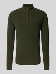 Gebreide pullover met schipperskraag, model 'Codford' van Blend Groen - 17