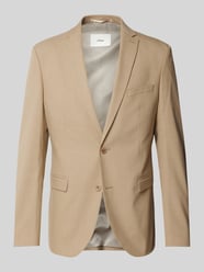 2-knoops colbert met reverskraag, model 'Pure' van s.Oliver BLACK LABEL Beige - 10