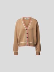 Oversized Wolljacke in Strick-Optik von MSGM Beige - 7