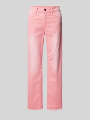 Straight Leg Jeans mit verkürztem Schnitt von Milano Italy Rosa - 1