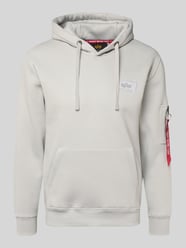 Regular fit hoodie met logopatch van Alpha Industries - 4