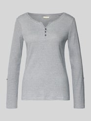 Serafino-Langarmshirt mit Streifenmuster von Tom Tailor - 7