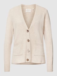 Gebreid jack met V-hals van Christian Berg Woman Wit - 36