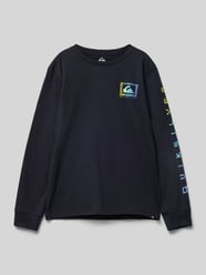 Longsleeve mit Rundhalsausschnitt Modell 'REVIVAL' von Quiksilver Blau - 23