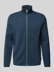 Regular Fit Strickjacke aus reiner Bio-Baumwolle von Marc O'Polo Blau - 21