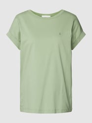 T-Shirt mit Label-Stitching Modell 'IDAARA' von Armedangels Grün - 31