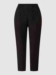 PLUS SIZE Chino in 7/8-Länge mit Leinen-Anteil Modell 'Recale' von Marina Rinaldi Schwarz - 3