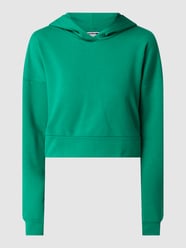 Korte hoodie met extra brede schouders, model 'Lupa' van Noisy May Groen - 37