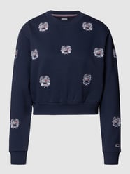 Kort sweatshirt met logostitchings van Tommy Jeans Blauw - 48