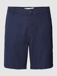 Leinenshorts mit Gesäßtaschen Modell 'DAURELIUS' von !Solid Blau - 28