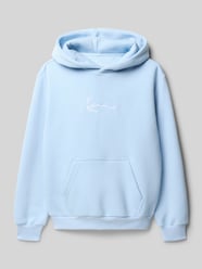 Bluza z kapturem o kroju regular fit z mieszanki bawełny z kieszenią kangurką od KARL KANI - 4