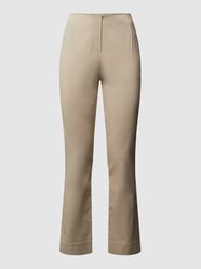 Spodnie ze streczu o kroju slim fit z mieszanki wiskozy od STEHMANN Szary - 48