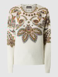 Pullover mit Paisley-Muster  von Princess Goes Hollywood Weiß - 30