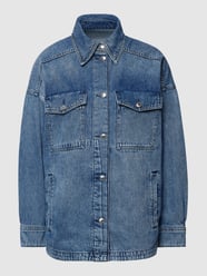 Oversized jeansjack met klepzakken van Drykorn Blauw / turquoise - 14