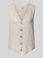 Weste mit V-Ausschnitt von ZABAIONE Beige - 27