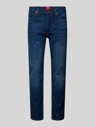 Tapered Fit Jeans im 5-Pocket-Design von HUGO Blau - 4