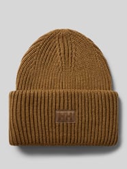 Beanie in Strick-Optik mit Logo-Patch von Helly Hansen - 13