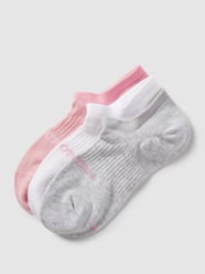 Sneakersokken met labeldetail in een set van 3 paar van Marc O'Polo Roze - 4