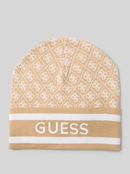 Czapka z dzianiny z wyhaftowanym logo model ‘SEVYN’ od GUESS - 14