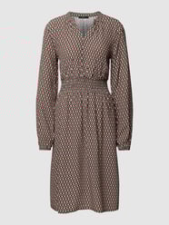 Knielanges Kleid mit Allover-Muster von Zero Schwarz - 3