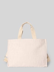 Tote Bag mit Label-Strukturmuster Modell 'PLAIN' von Liu Jo White Beige - 4