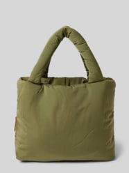 Handtas met labeldetail, model 'Puffy' van STUDIO NOOS Groen - 37