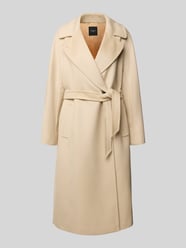 Płaszcz wełniany o kroju regular fit z czystej, żywej wełny model ‘RESINA’ od Weekend Max Mara - 4