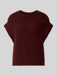 Gebreide spencer van een mix van kasjmier en katoen van Herzensangelegenheit Bordeaux - 46
