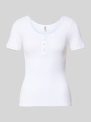 Slim Fit T-Shirt aus Baumwoll-Mix Modell 'KITTE' von PIECES - 36