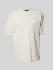 Oversized T-Shirt mit Label-Print Modell 'LOGO' von Pegador Grau - 10