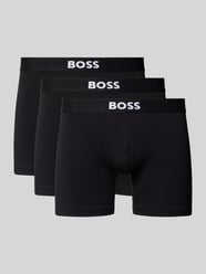 Boxershorts mit elastischem Logo-Bund im 3er-Pack von BOSS Schwarz - 17