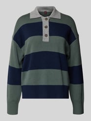 Strickpullover mit Polokragen aus Lanawolle-Kaschmir-Mix von Stefanel - 14