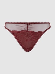 String aus Mesh und Spitze Modell 'Antonella' von LASCANA Rot - 31
