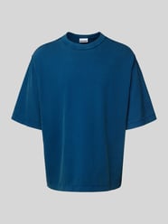 T-shirt o pudełkowym kroju z okrągłym dekoltem od REVIEW - 21