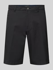 Regular Fit Chino-Shorts mit Gürtelschlaufen Modell 'Flat' von bugatti - 22