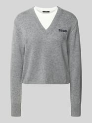 Relaxed Fit Strickpullover mit Woll-Anteil von Oui - 40