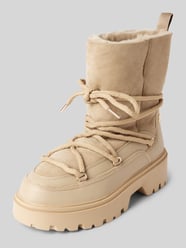 Schnürstiefel mit Label-Detail von Tommy Hilfiger Beige - 33