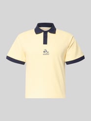koszulka polo o kroju regular fit z logo i listwą guzikową od ANOTHER COTTON LAB - 32