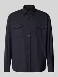 Kurtka koszulowa o kroju regular fit z mieszanki wełny model „Osaka” od Cruna - 34
