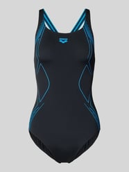Kostium kąpielowy o kroju slim fit z nadrukiem z logo od Arena - 7