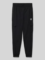 Regular Fit Cargohose mit Label-Stitching von adidas Originals Schwarz - 27