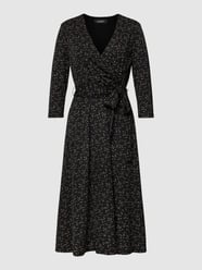 Midikleid mit Allover-Muster Modell 'CARLYNA' von Lauren Ralph Lauren Schwarz - 46