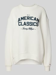 Bluza o kroju relaxed fit z froty z mieszanki bawełny od Tommy Hilfiger - 36