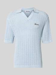 Slim Fit Poloshirt in Crochet-Optik von REVIEW - 37