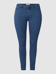 PLUS SIZE jeans in smalle pasvorm met stretch  van ONLY CARMAKOMA Blauw - 15