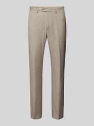 Slim Fit Anzughose mit Strukturmuster von MCNEAL Beige - 13