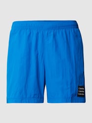 Badehose mit Label-Patch von Calvin Klein Underwear Blau - 41