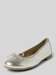 Ballerinas aus Leder mit Schleifen-Detail von Marco Tozzi - 5