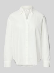 Bluzka z długim rękawem o kroju relaxed fit z czystej bawełny od s.Oliver RED LABEL - 8