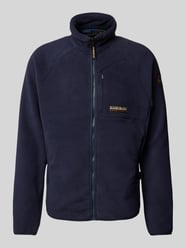 Fleecejacke mit Brusttasche Modell 'DOLENT' von Napapijri Blau - 36